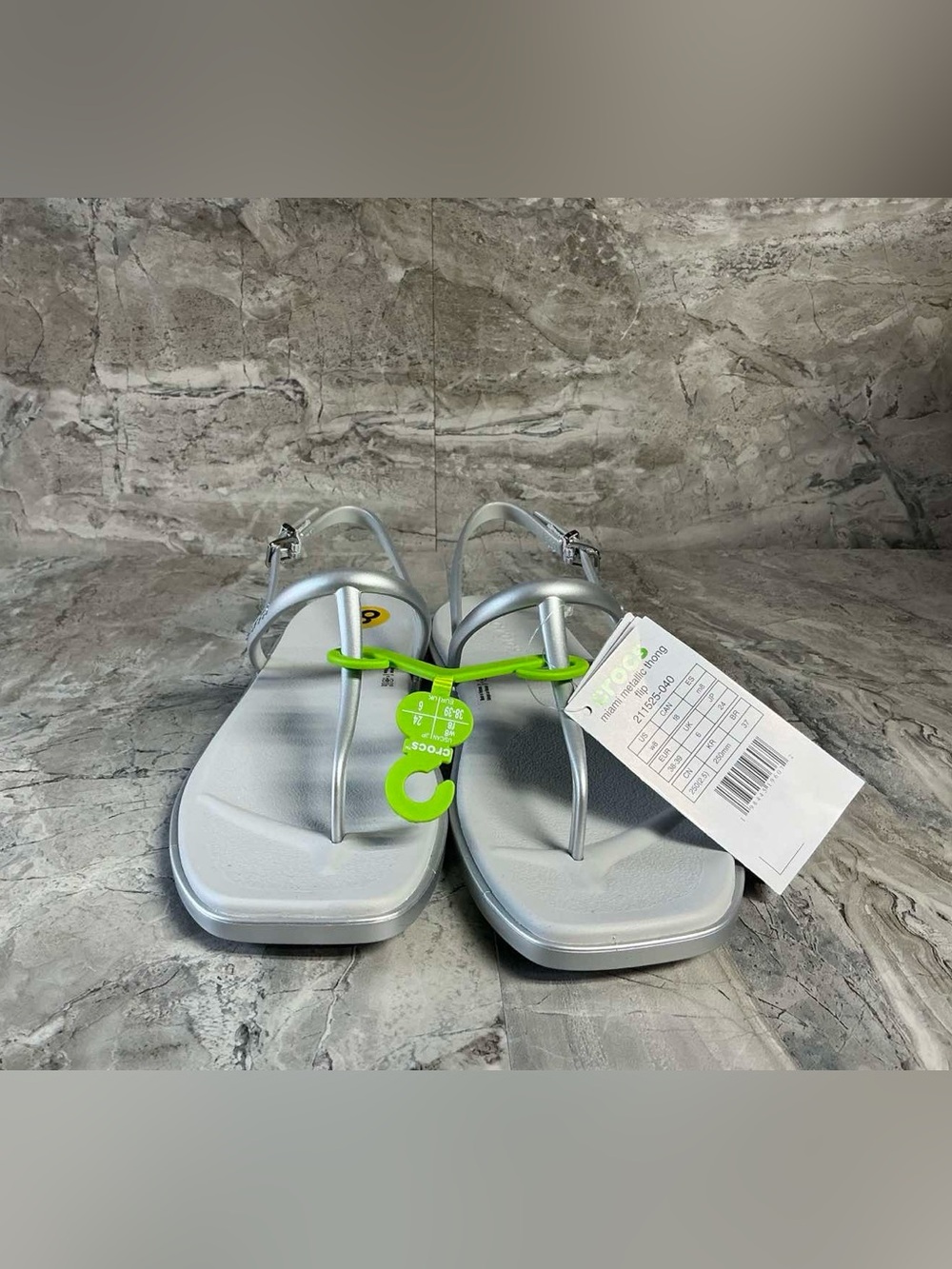 Crocs Miami Metallic T-Strap Sandal - Picture 5 of 8